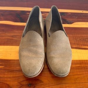 Pedro Garcia suede grey flats, well worn but oh so good